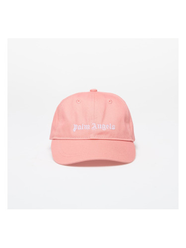 Palm Angels Kids Logo Baseball Cap Pink/ White I