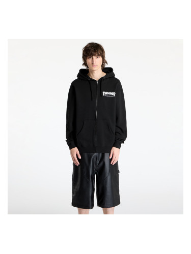 Суитшърт Thrasher Magazine Logo Zip Hood Black S