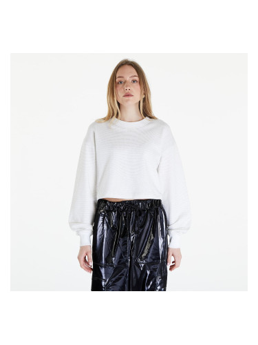 Суитшърт Calvin Klein Jeans Logo Short Crewneck Warp Logo White XL