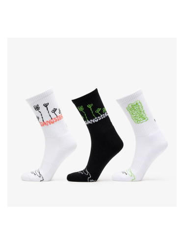 Чорапи FTSHP x Spiritual Gangster Socks 3-Pack Black/ White 36-38