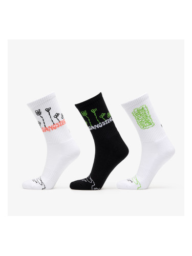 Чорапи FTSHP x Spiritual Gangster Socks 3-Pack Black/ White 36-38