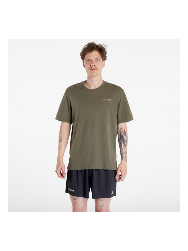 Тениска adidas Terrex Xpl Logo Short Sleeve Tee Olive Strata L