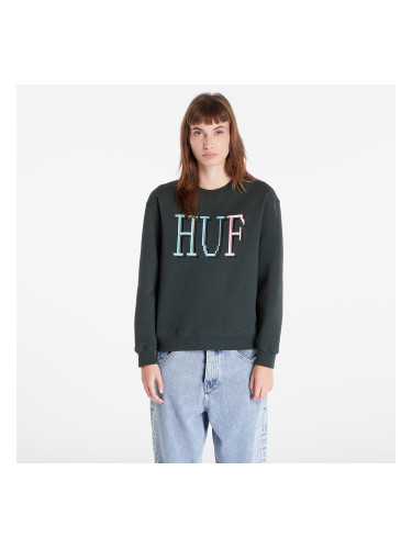 Суитшърт HUF 8-Bit Crewneck Sweatshirt Dark Green XS