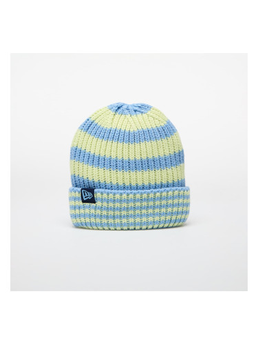 Шапка New Era Knit Medium Stripe Beanie Pastel Blue Universal