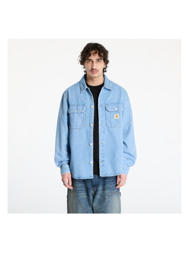 Риза Carhartt WIP Harvey Shirt Jac UNISEX Blue Dark Bleached L