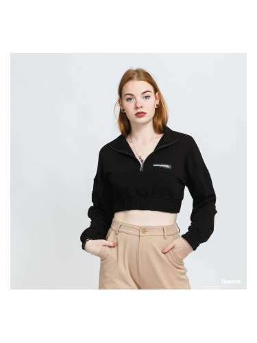 Суитшърт Sixth June Zip Up Crop Sweatshirt Black L