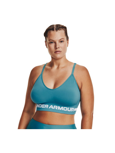 Under Armour Seamless Low Long Bra Blue XS
