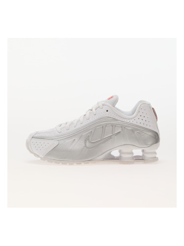 Сникърси Nike W Shox R4 White/ White-Metallic Silver-Max Orange EUR 42
