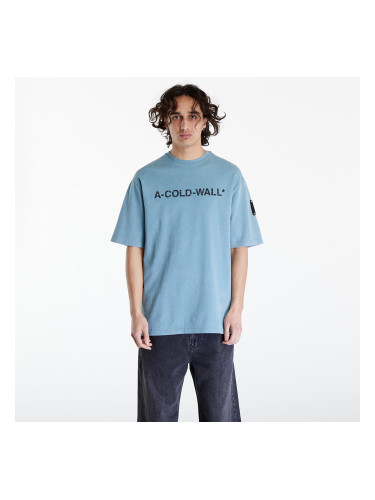 Тениска A-COLD-WALL* Overdye Logo T-Shirt Faded Teal XL