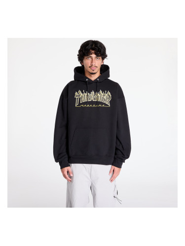 Суитшърт Thrasher Flame Hoodie Black/ Yellow XL