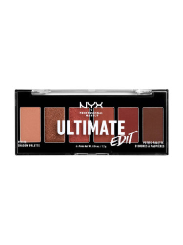 NYX Professional Makeup палитра сенки за очи - Ultimate Edit Petite Shadow Palette - Warm Neutrals