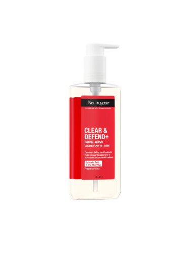 Neutrogena измиващ гел за лице - Clear & Defend Face Wash Gel