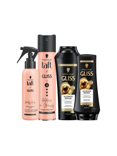 GLISS & GLISS x TAFT комплект за грижа за косата - Ultimate Repair Bundle