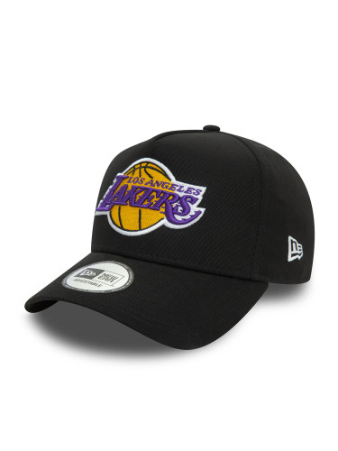 Шапка с козирка New Era Patch LA Lakers 9FORTY 60580708 Черен