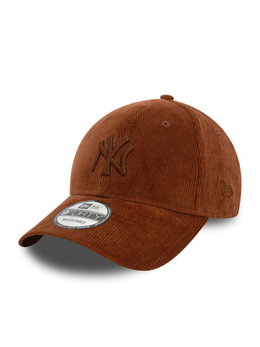 Шапка с козирка New Era Cord New York Yankees 9FORTY 60580824 Кафяв