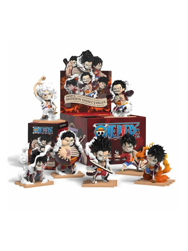 Фигурка изненада Mighty Jaxx - One Piece Freeny Hidden Dissectibles Series 6 Luffy’s Gears Edition, Blind Box