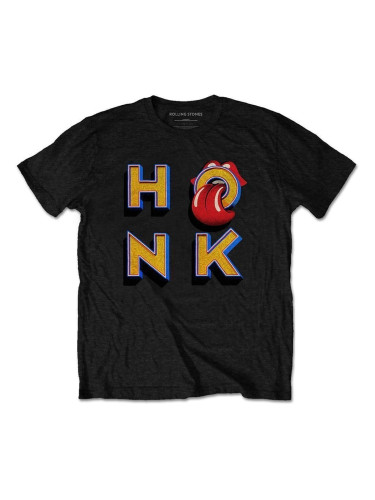 The Rolling Stones Риза Honk Letters Unisex Black 2XL