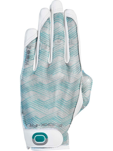 Zoom Gloves Sun Style Golf White/Mint Waves Лява ръка L/XL Дамски ръкавици