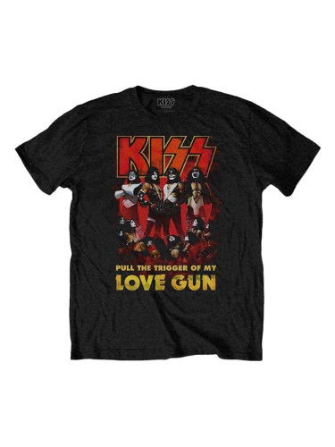 Kiss Риза Love Gun Glow Unisex Black S