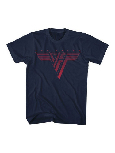 Van Halen Риза Classic Red Logo Unisex Navy Blue S