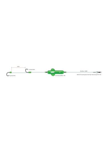 MADCAT Screaming Basic River Rig Worm & Squid Transparent 1,00 mm M # 8 160 cm 100 lbs Вързани куки