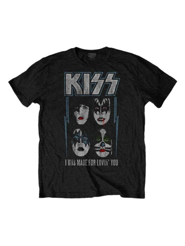 Kiss Риза Made For Lovin' You Unisex Black L