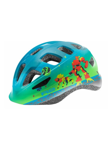 R2 Bunny Helmet Blue/Green/Red XS Детска Каска за велосипед