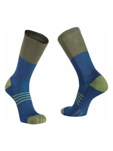 Northwave Extreme Pro High Sock Deep Blue/Forest Green XS Чорапи за колоездене