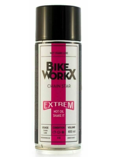 BikeWorkX Chain Star extrem 400 ml Почистване и поддръжка на велосипеди