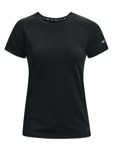 Under Armour UA W Seamless Run Black/Black/Reflective S Тениска с къс ръкав за бягане