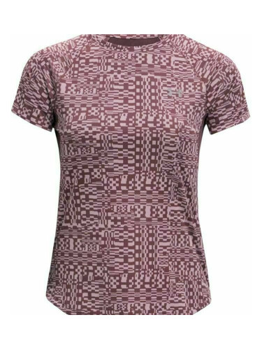 Under Armour UA Speed Stride Printed Ash Plum/Mauve Pink XS Тениска с къс ръкав за бягане