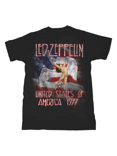 Led Zeppelin Риза Stars N' Stripes USA '77. Unisex Black S