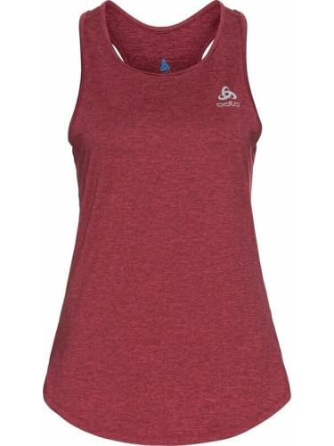 Odlo Women's Run Easy Tank Holly Berry Melange L Спортни топове без ръкави за бягане