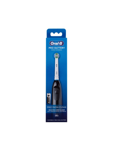 Oral-B Precision Clean Pro Battery Black Четка за зъби с вибрираща глава 1 бр