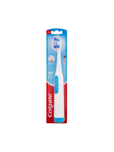 Colgate 360 Sonic Slim Tip Battery Powered Soft Ултразвукова четка за зъби 1 бр