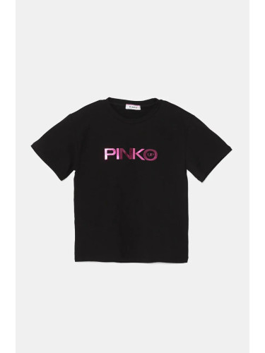 Детска тениска Pinko Up в черно F4PIJGTH092