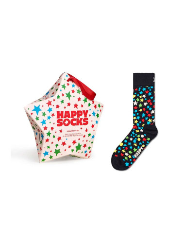 Чорапи Happy Socks GIFTBOX в черно P001734