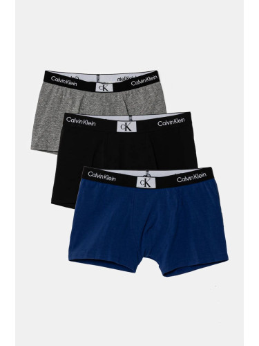 Детски боксерки Calvin Klein Underwear (3 броя) в тъмносиньо B70B700486