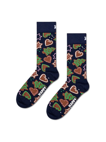 Чорапи Happy Socks Gingerbread Cookies в тъмносиньо P002055