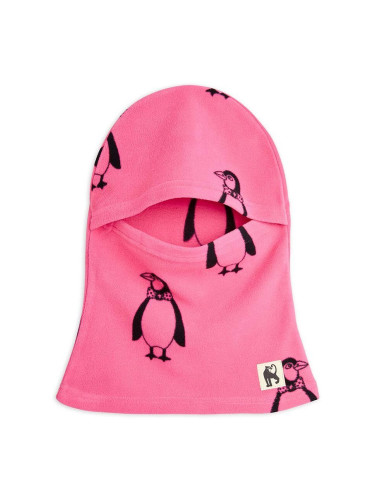 Детска балаклава Mini Rodini Penguin в розово 1100009528