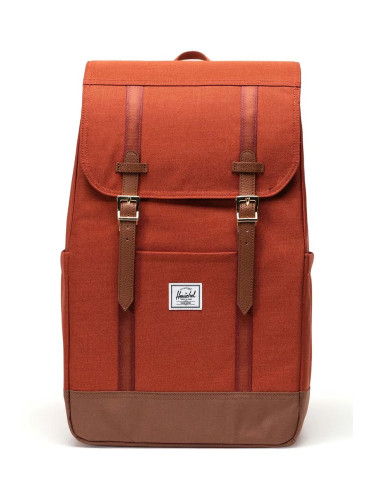 Раница Herschel Retreat Backpack в оранжево голям размер с изчистен дизайн 11397-06507-OS