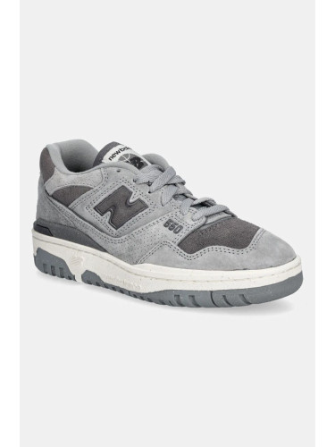 Велурени маратонки New Balance 550 в сиво BBW550RE