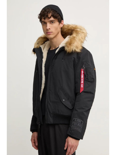 Яке Alpha Industries в черно преходен модел 148129