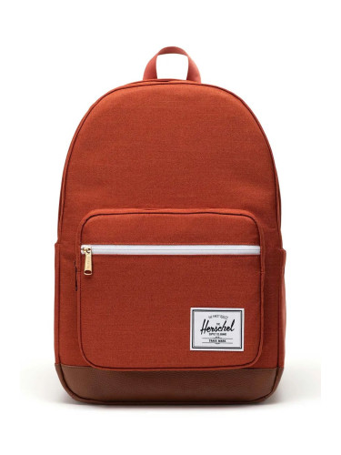 Раница Herschel Pop Quiz Backpack в оранжево голям размер с изчистен дизайн 11405-06498-OS