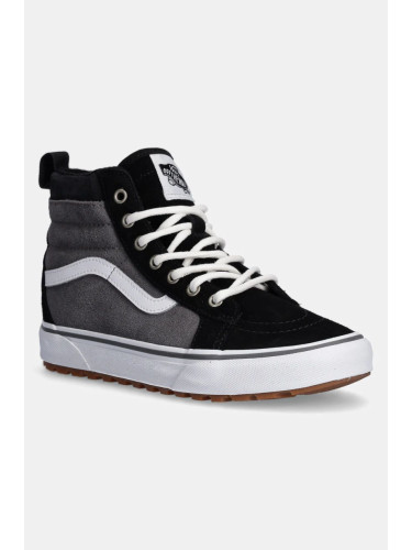 Детски кожени кецове Vans MTE SK8-Hi в сиво VN000D2UN421