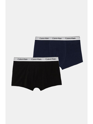 Детски боксерки Calvin Klein Underwear (2 чифта) в тъмносиньо B70B700490