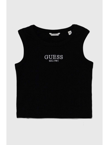 Детски топ Guess в черно J4YI16 KBZP4