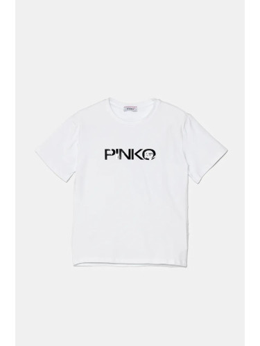 Детска тениска Pinko Up в бяло F4PIJGTH092