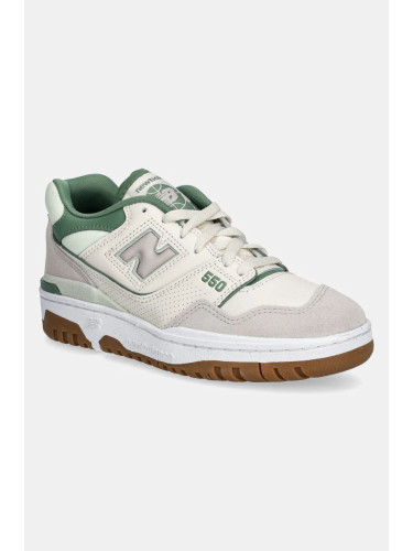 Кожени маратонки New Balance 550 в бежово BBW550HK