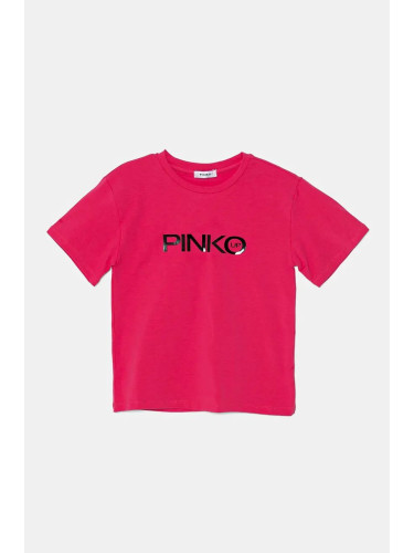 Детска тениска Pinko Up в розово F4PIJGTH092